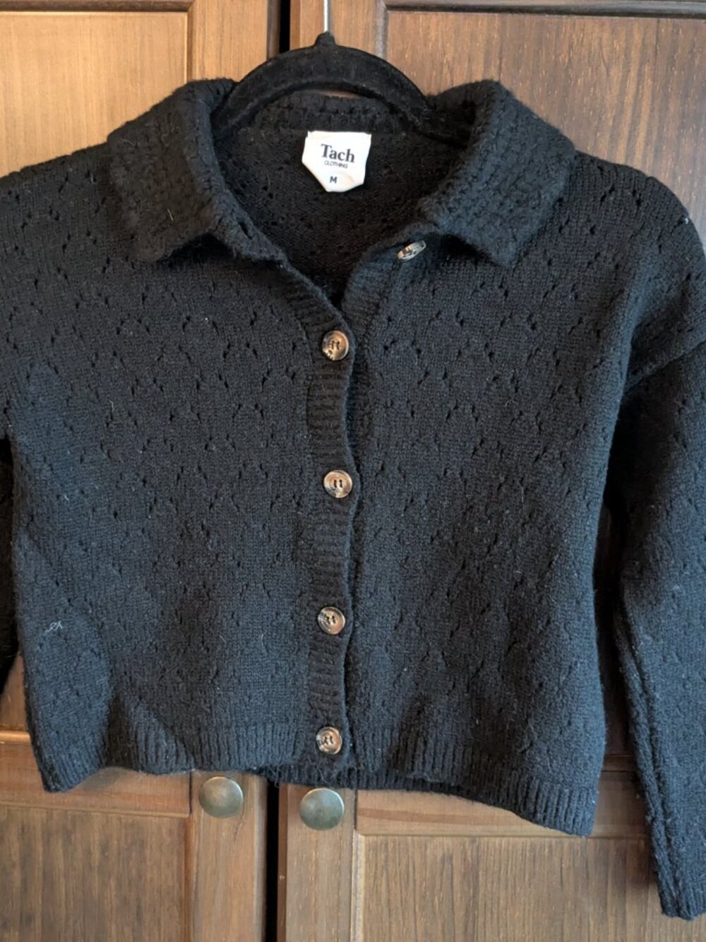 Tach Clothing: Black Womens Cardigan - Size M